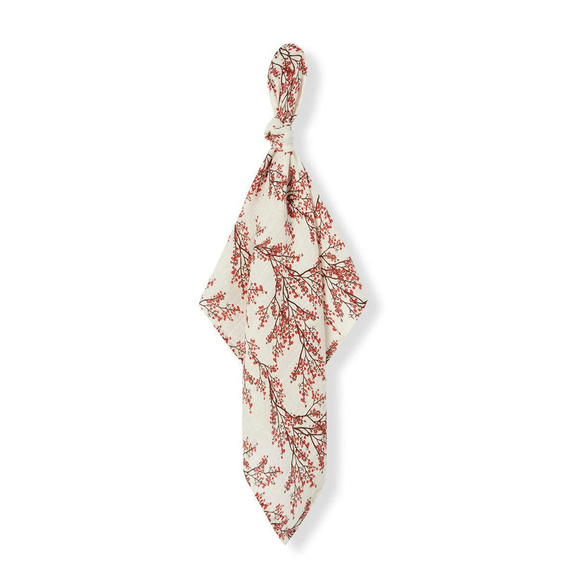 Winterberry Organic Cotton Muslin Two-Piece Burp Cloth Set