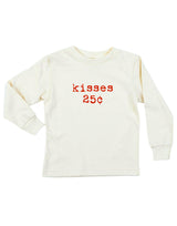 Kisses 25c Organic Kids T-Shirt Long Sleeve
