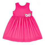 Shimmer Stripe Lawn Dress With Flowers