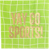"Yay Go Sports" Witty Cocktail Napkins
