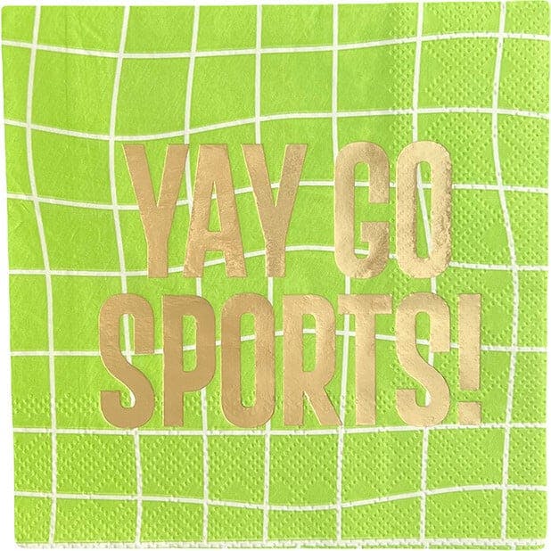 "Yay Go Sports" Witty Cocktail Napkins