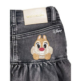 Black Disney Denim Skirt