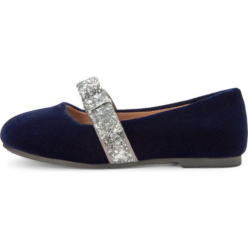 Mia 2.0 Velvet Sparkling Bow Strap Mary Jane Shoes