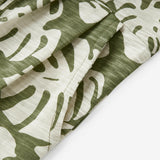 Island Leaf Silhouette Slub Cotton Sleeveless Jumper