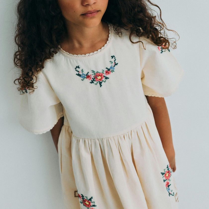 Narcise Dress Ecru