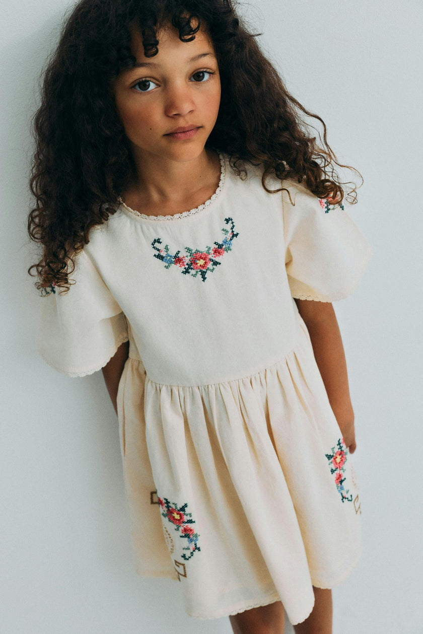 Narcise Dress Ecru