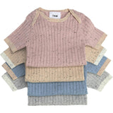 Ribbed Knit Short Sleeve Retro Bodysuit