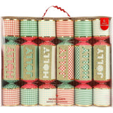 Holly Jolly Holiday Crackers (Set of 6)