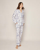 Women's Twill Pajama Set in Timeless Toile