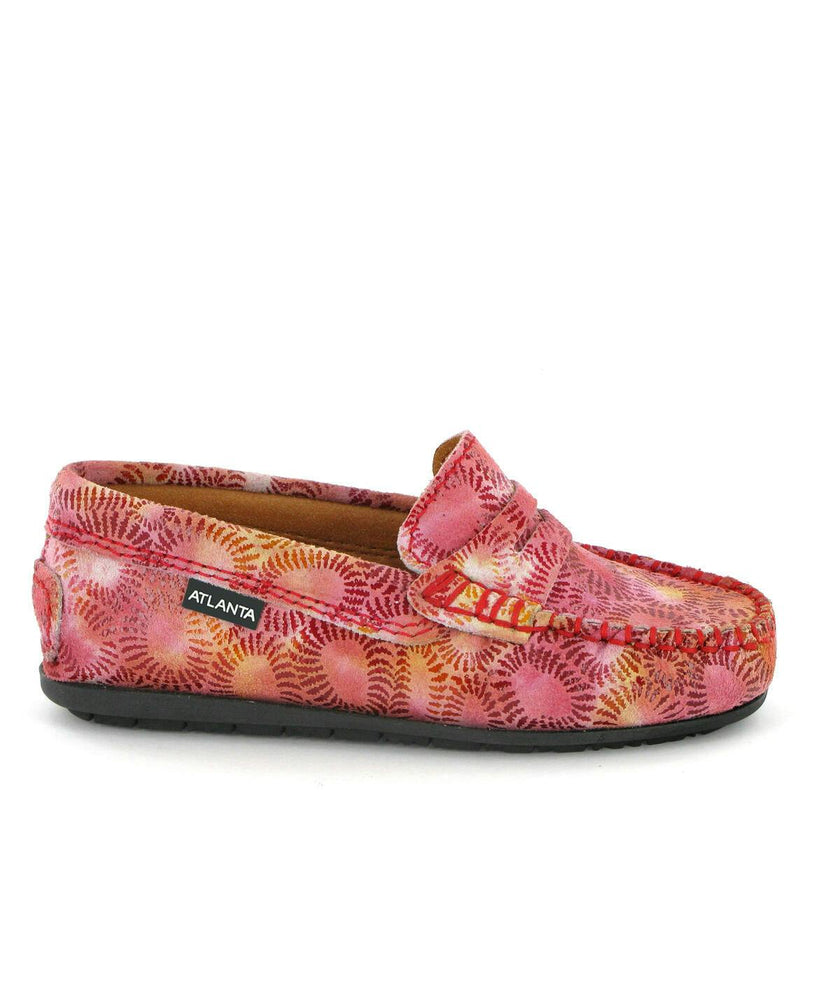 Penny 032 Walker Moccasins, Pink Printed Leather