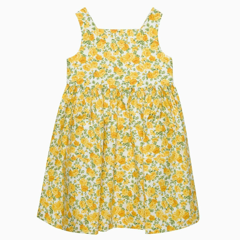 Adelina Summer Dress in Yellow Petite Rose