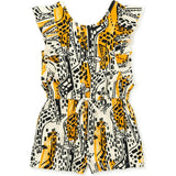 Flutter Sleeve Romper, Multi