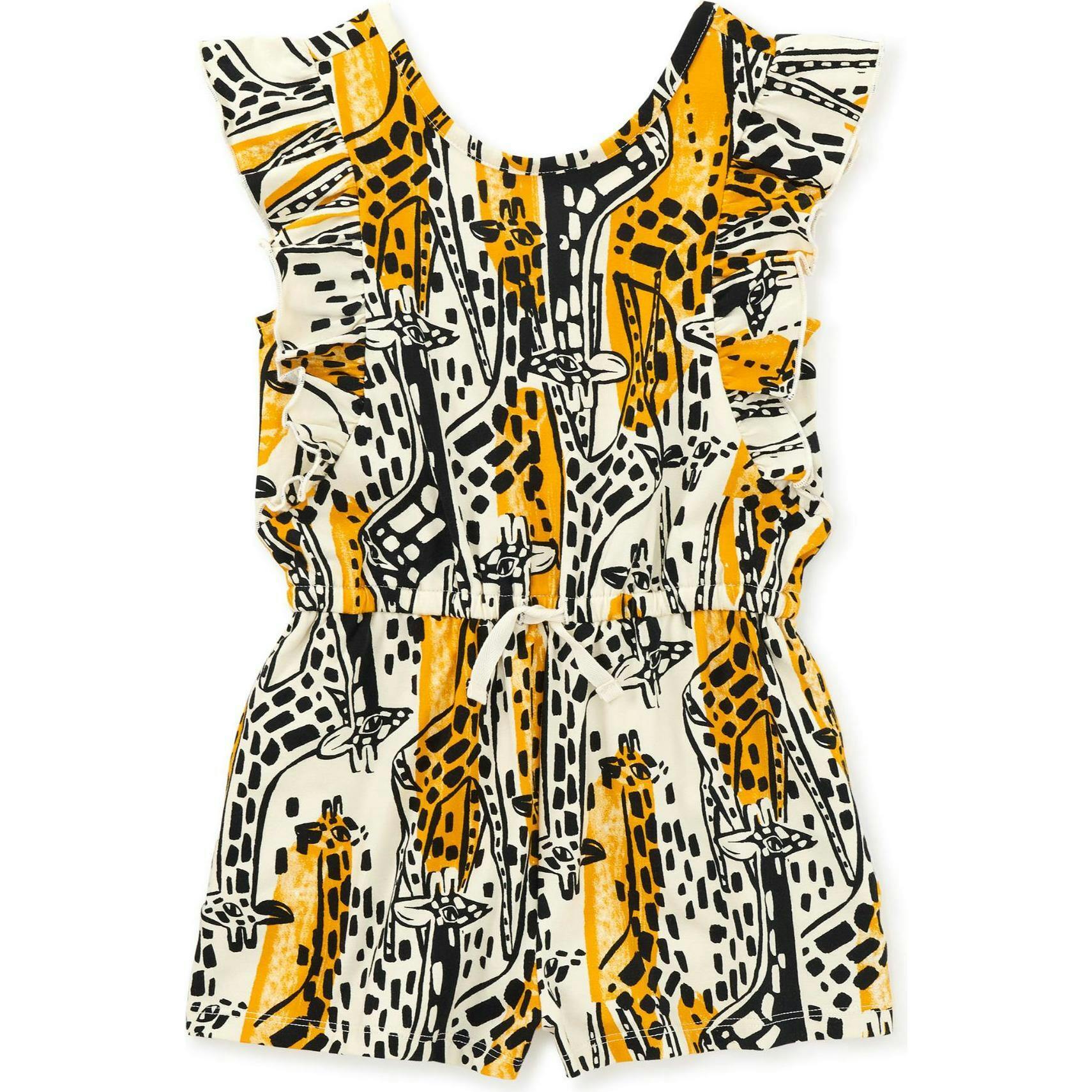 Flutter Sleeve Romper, Multi