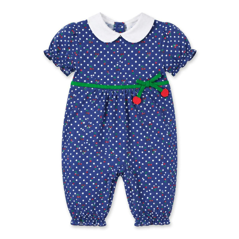 Polka Dot Cherry Printed Knit Longall
