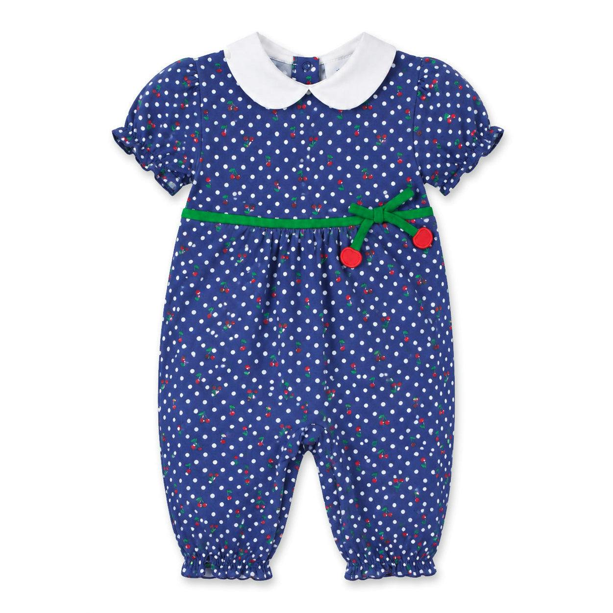 Polka Dot Cherry Printed Knit Longall