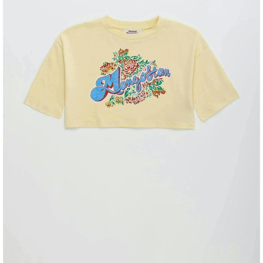 VINTAGE FLOWERS CROP TOP VANILLA