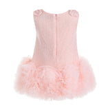 Light Pink Kanya Ruffled Tulle Dress