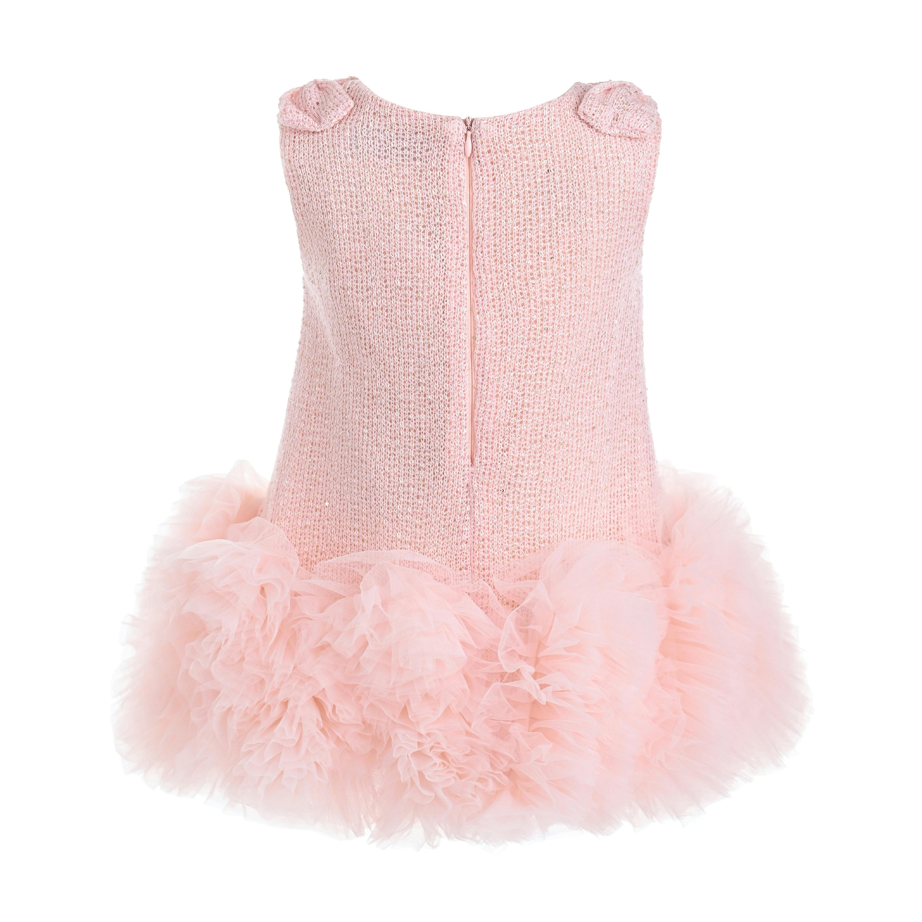 Light Pink Kanya Ruffled Tulle Dress