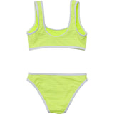 UPF50+ Contrast Piped Sleeveless Crop Bikini
