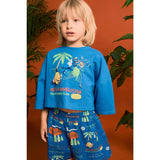 HULA CROP TOP BLUE