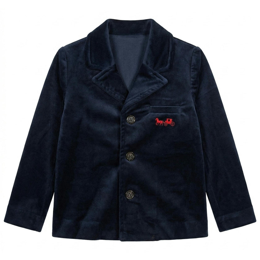 Horse Carriage Velour Blazer