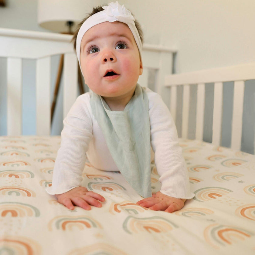 Parker Fitted Crib Sheet (Rainbow)