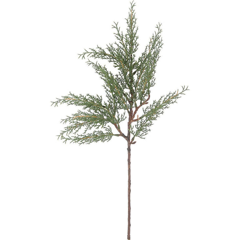 20" Faux Evergreen Cedar Branch