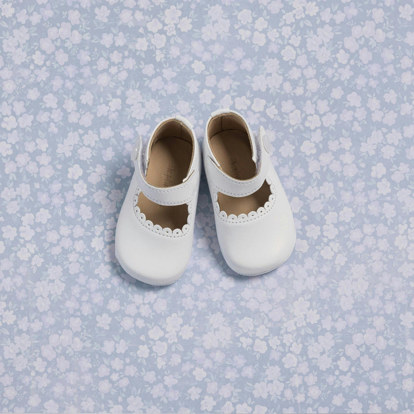 Baby Mary Jane | White Leather