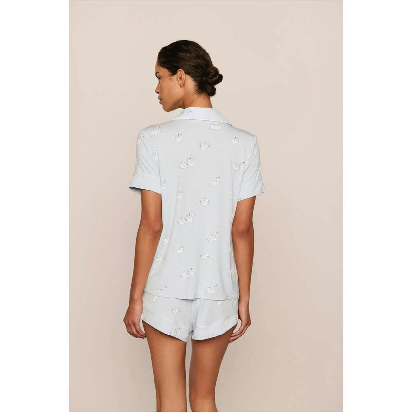 Gisele Printed TENCEL™ Modal Relaxed Short PJ Set, Blue
