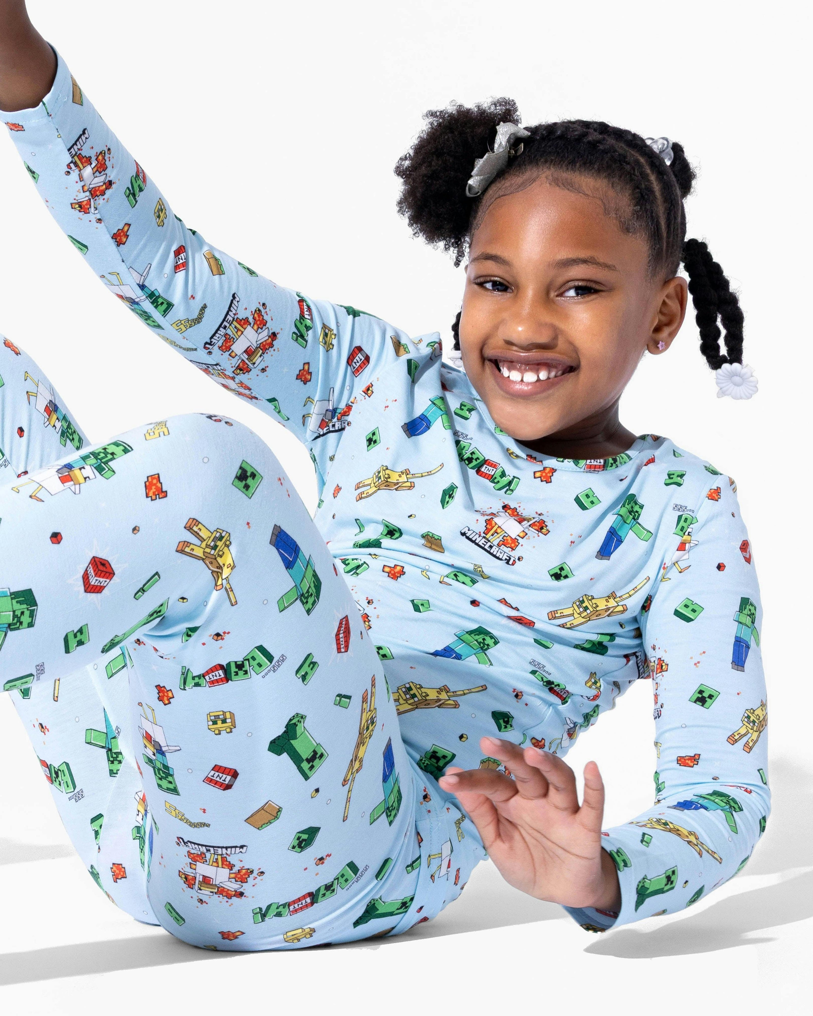 Minecraft: Chicken Jockey Bamboo Kids Pajamas