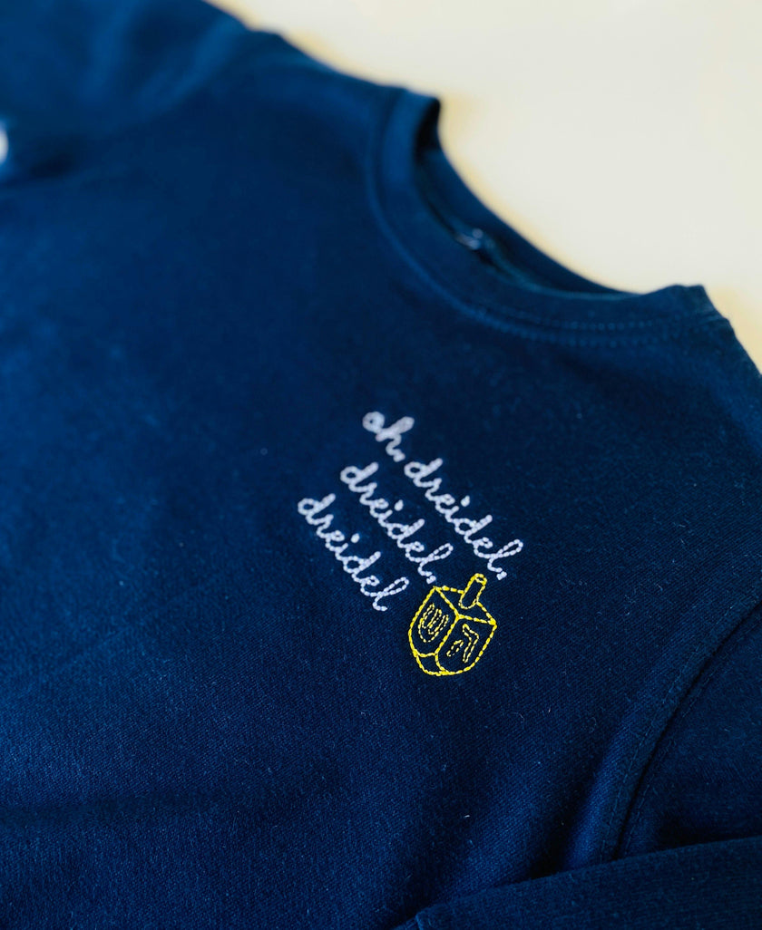 "dreidel dreidel dreidel" Baby + Kids Classic Crewneck Fleece