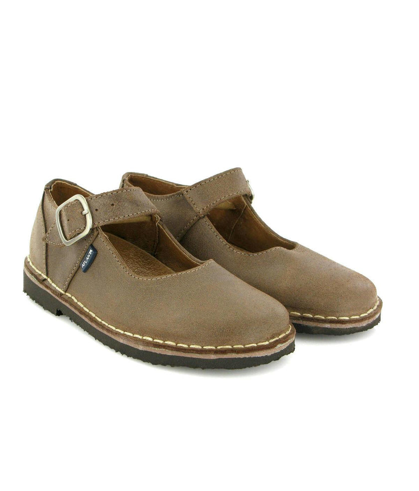 Leather Mary Jane Shoe, Brown