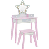 Little Princess Star Vanity with LED Illuminated Mirror