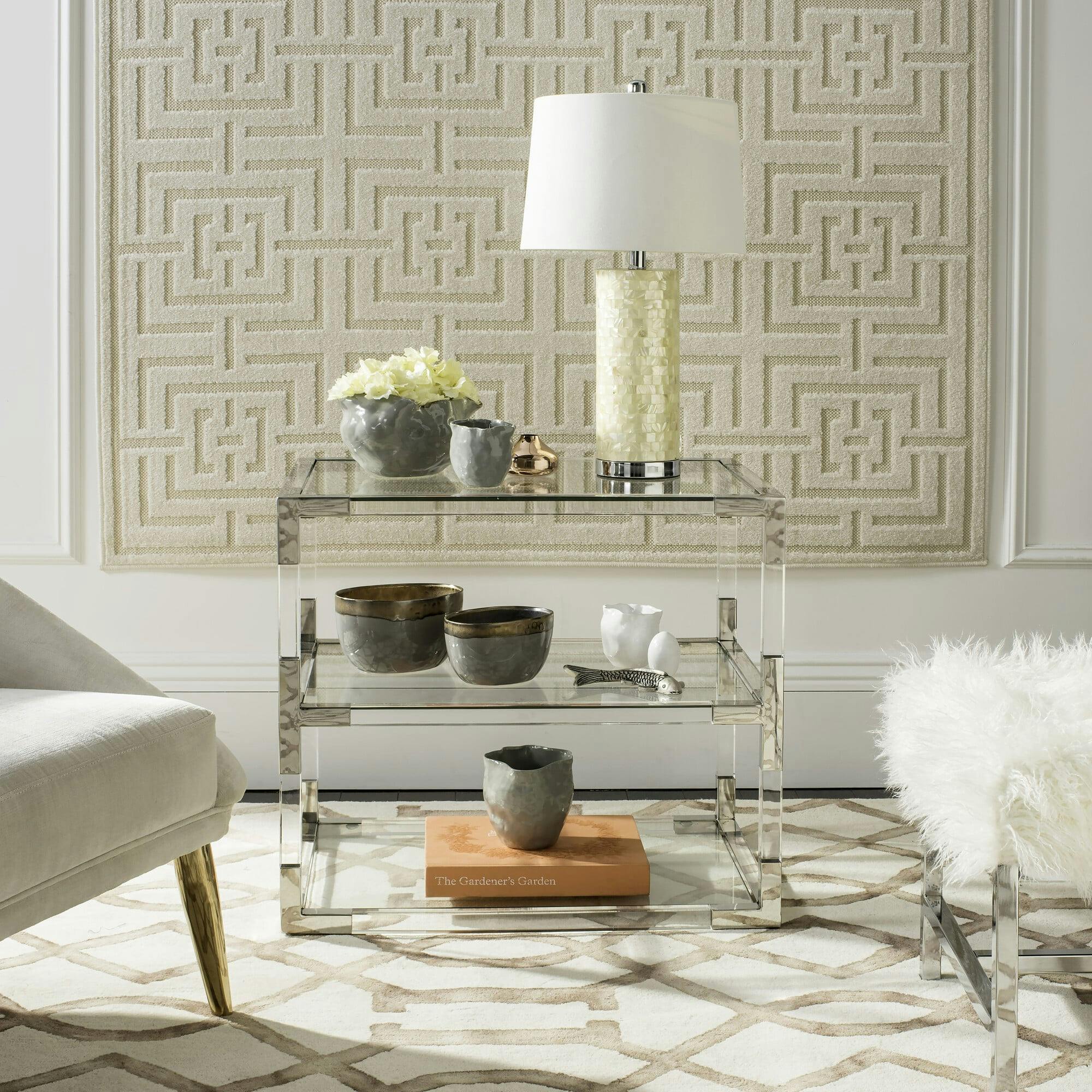 Louisa Acyrlic End Table