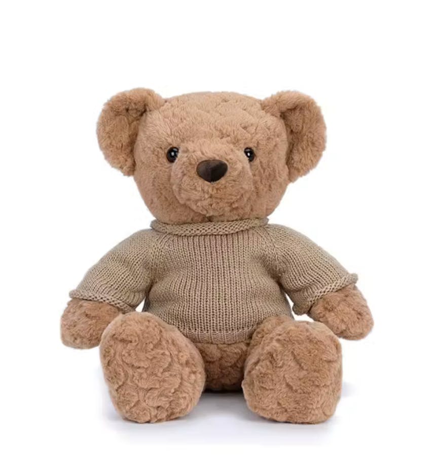 McHugs Brown Bear Weighted Plush Animal 36 cm