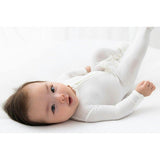 Milk White Bamboo Convertible Footie
