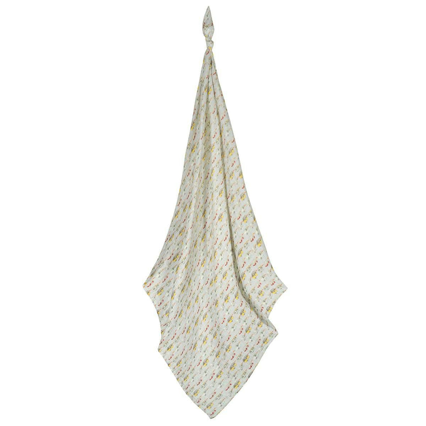 Vintage Trailers Organic Cotton Muslin Swaddle Blanket