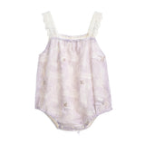 Purple Paisley Lace Romper