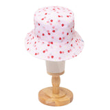 Reversible Bucket Hat – Strawberries + Daisies