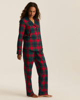 Women's Brushed Twill Pajama Set in St. James Tartan