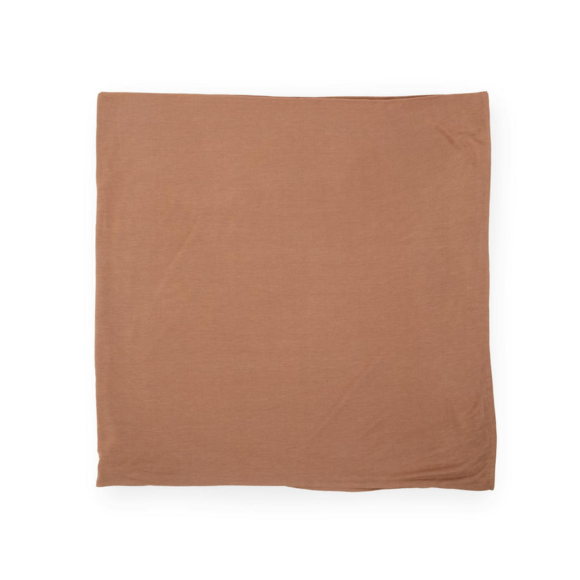 Stretch Knit Swaddle Blanket - Terracotta