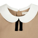 French Look Ponte Dress with Bow