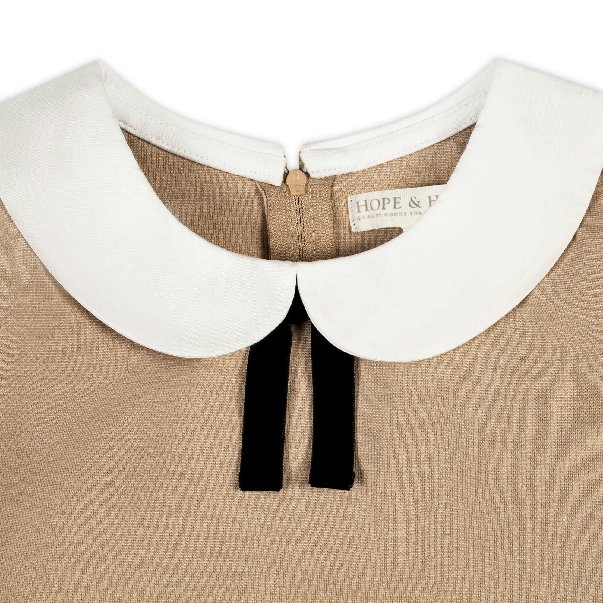 French Look Ponte Dress with Bow