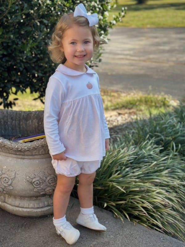 French Knot Pumpkin Bloomer Set