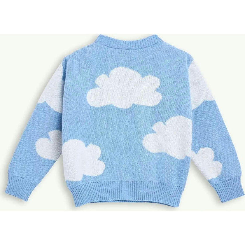 children's wool blend sweater - cloudy