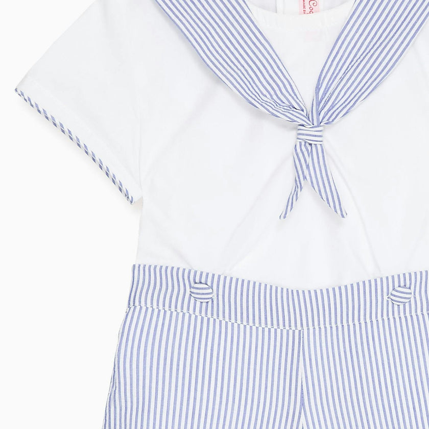 Dark Blue Stripe Antonio Baby Boy Set