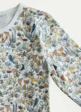 Children's Two Piece Organic Pajamas - Foxy Forest