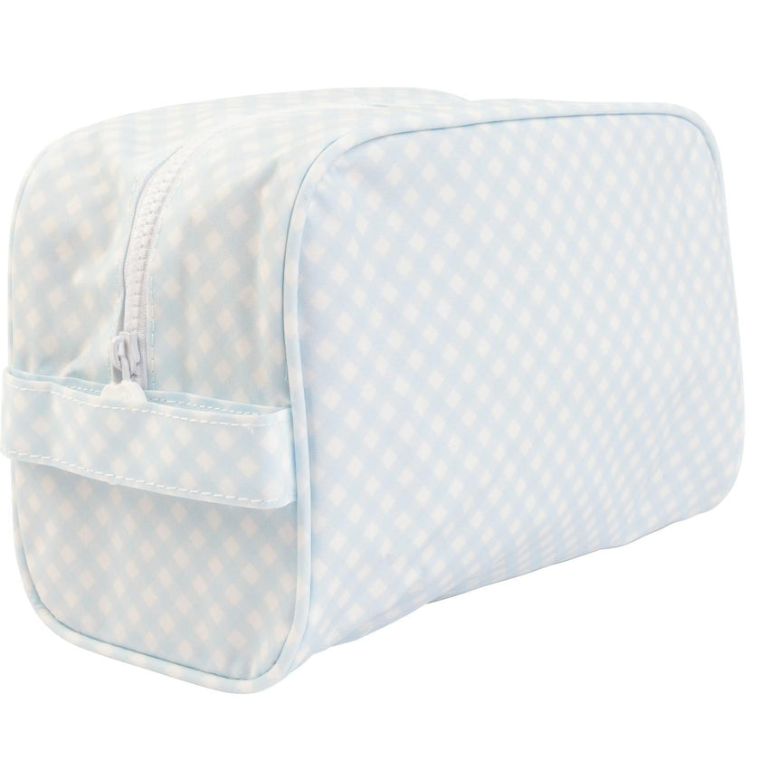 The Dopp Kit in Blue Gingham