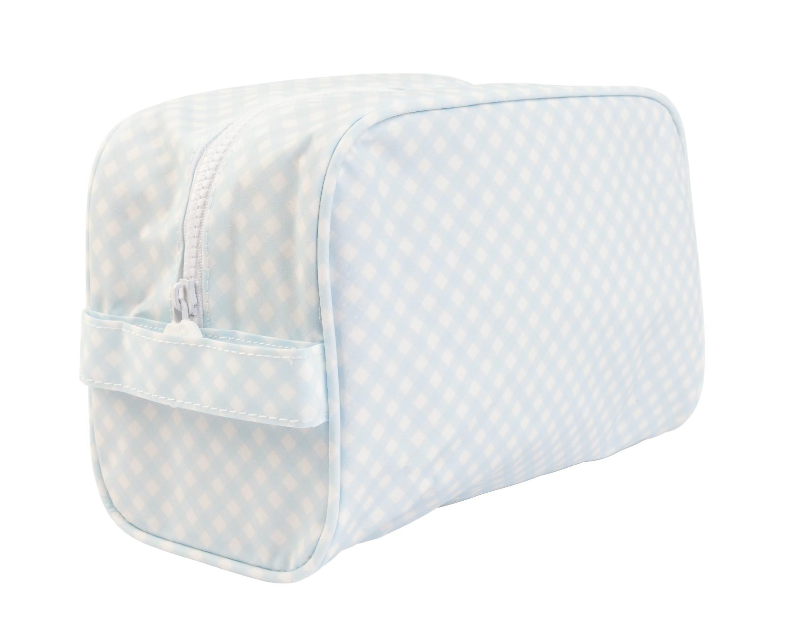 The Dopp Kit in Blue Gingham