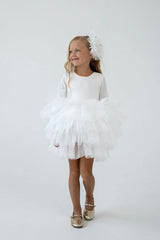 White Bloom Tutu Dress